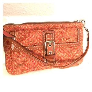 authentic Coach wristlet bag